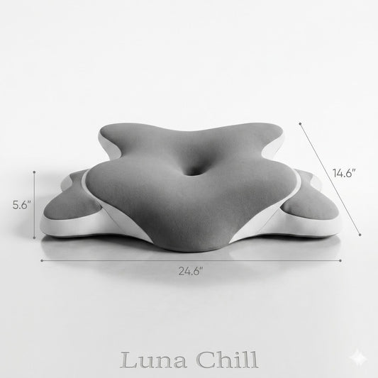 Luna™ Cervical Memory Foam Neck Pillow – Orthopedic Support for Neck & Back Pain, Anti-Snore